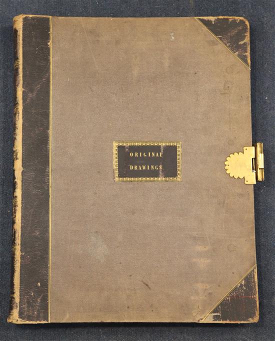 An unused Original Drawings album and 12 volumes of Archaeologia